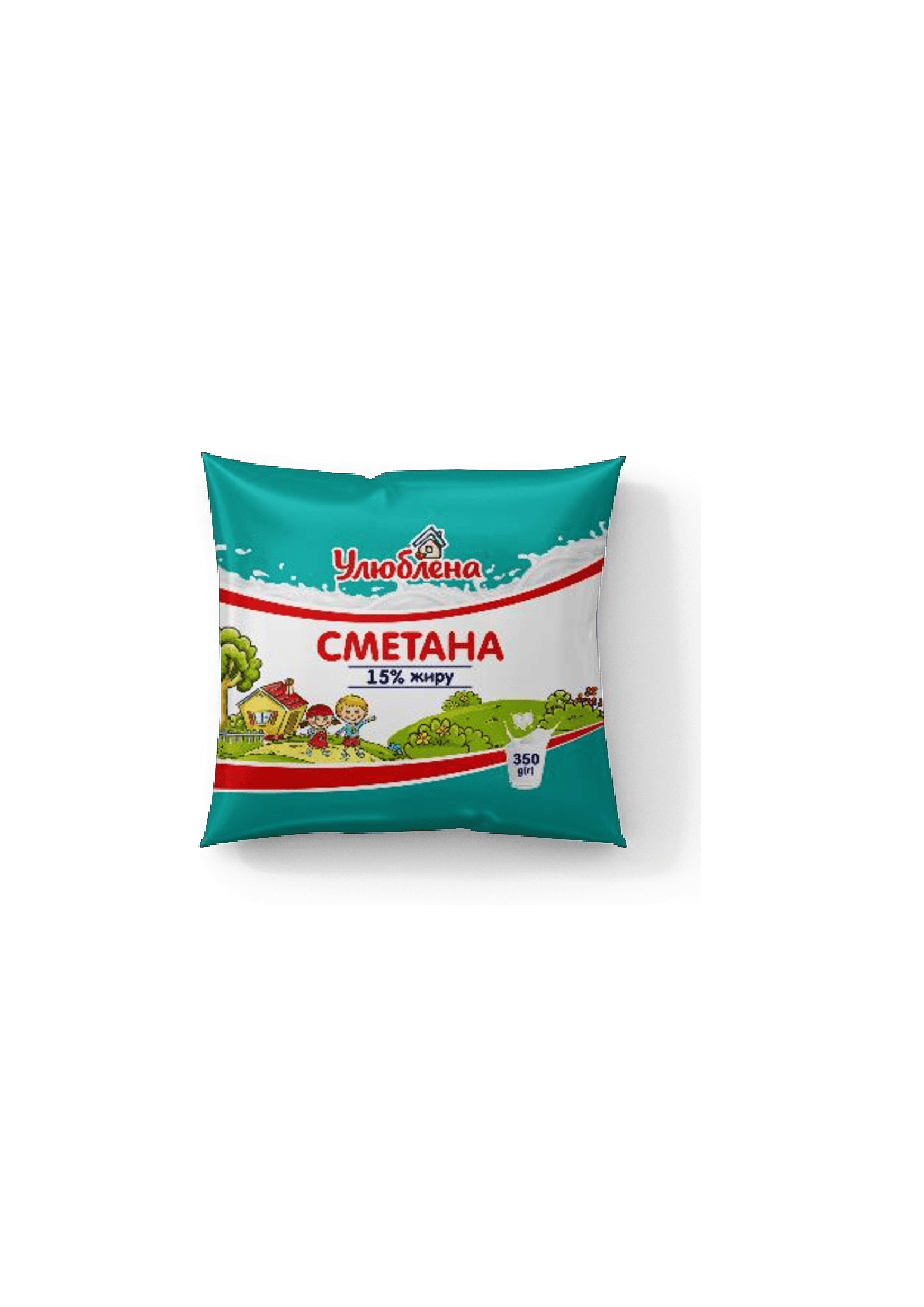 Сметана 15 % жиру, 350 грам ТМ «Улюблена»згідно
